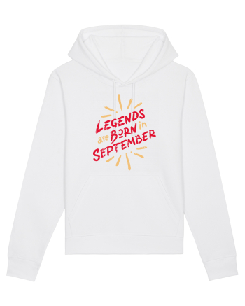Legends Are Born In September White