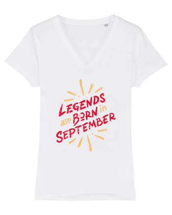 Legends Are Born In September White