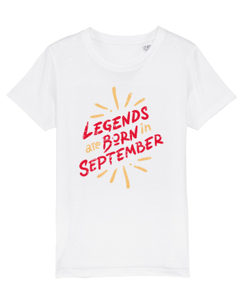 Legends Are Born In September White