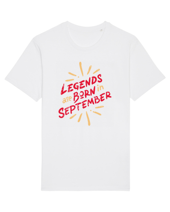 Legends Are Born In September White