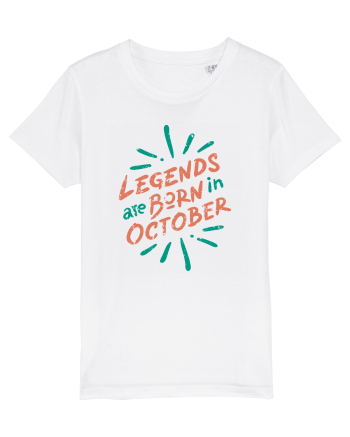 Legends Are Born In October White