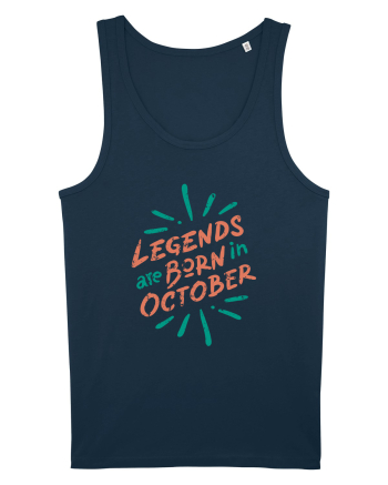 Legends Are Born In October Navy