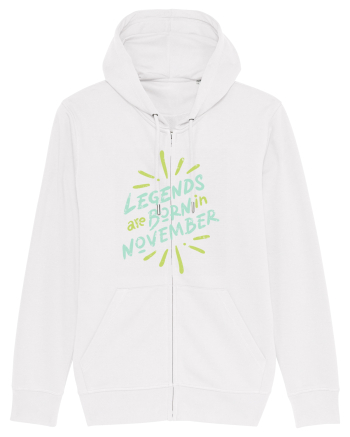 Legends Are Born In November White