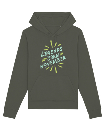 Legends Are Born In November Khaki
