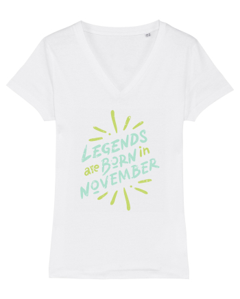 Legends Are Born In November White