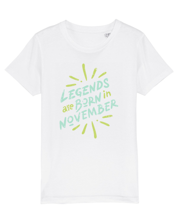 Legends Are Born In November White
