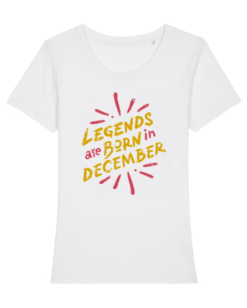 Legends Are Born In December White