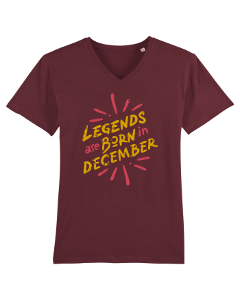 Legends Are Born In December Burgundy