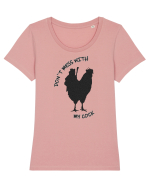 rooster Tricou mânecă scurtă guler larg fitted Damă Expresser
