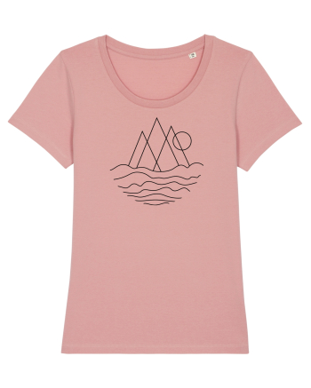 Peisaj Minimalist din Linii Canyon Pink