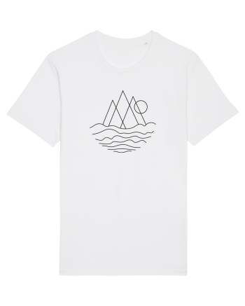 Peisaj Minimalist din Linii White