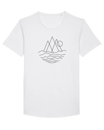 Peisaj Minimalist din Linii White