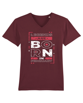 Legends Are Born In February Burgundy