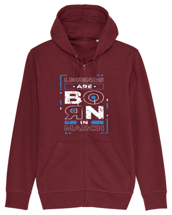 Legends Are Born In March Burgundy