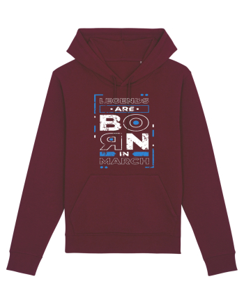 Legends Are Born In March Burgundy