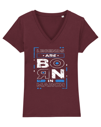 Legends Are Born In March Burgundy