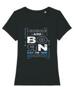 Legends Are Born In March Tricou mânecă scurtă guler larg fitted Damă Expresser