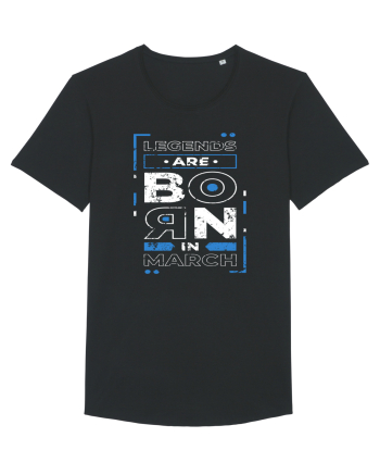 Legends Are Born In March Black