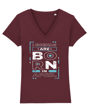 Legends Are Born In April Burgundy