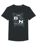 Legends Are Born In April Tricou mânecă scurtă guler larg Bărbat Skater