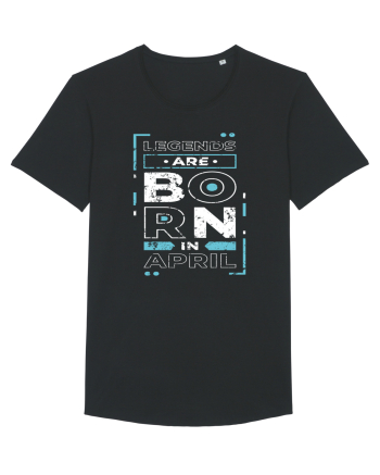 Legends Are Born In April Black