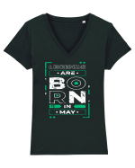 Legends Are Born In May Tricou mânecă scurtă guler V Damă Evoker