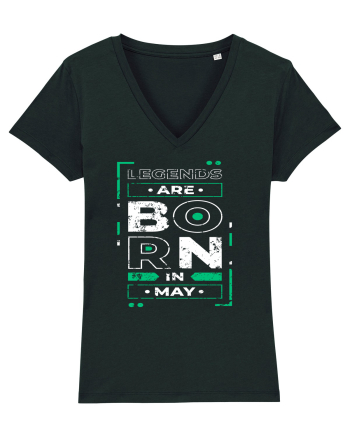 Legends Are Born In May Black