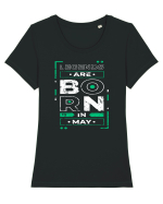 Legends Are Born In May Tricou mânecă scurtă guler larg fitted Damă Expresser