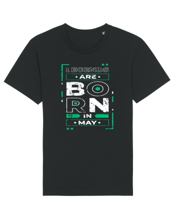 Legends Are Born In May Black