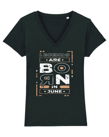 Legends Are Born In June Black