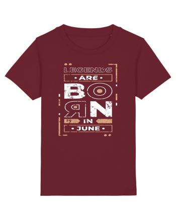Legends Are Born In June Burgundy