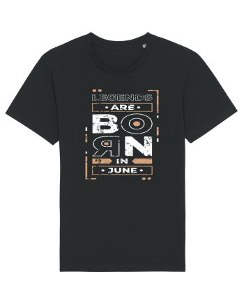 Legends Are Born In June Black