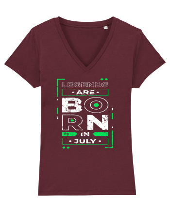 Legends Are Born In July Burgundy
