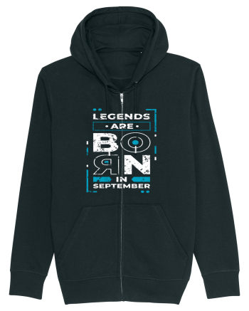 Legends Are Born In September Black