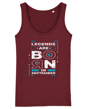 Legends Are Born In September Burgundy