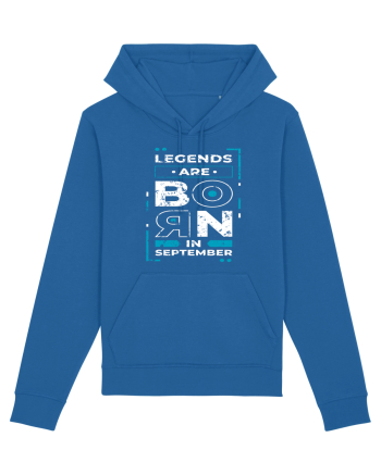 Legends Are Born In September Royal Blue