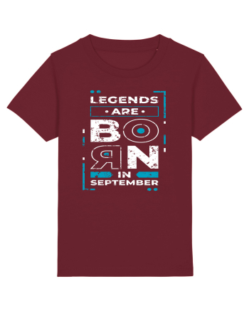 Legends Are Born In September Burgundy