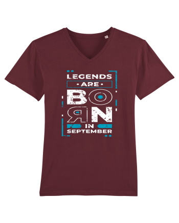 Legends Are Born In September Burgundy