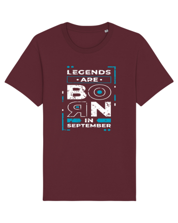Legends Are Born In September Burgundy