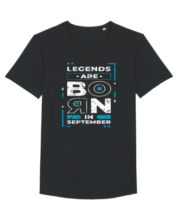 Legends Are Born In September Black