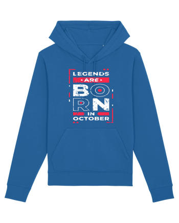 Legends Are Born In October Royal Blue
