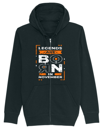 Legends Are Born In November Black