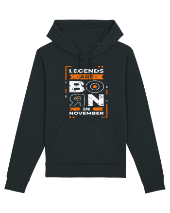 Legends Are Born In November Black