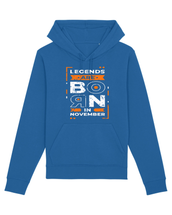 Legends Are Born In November Royal Blue