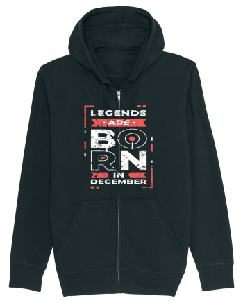 Legends Are Born In December Black