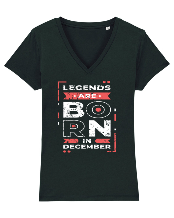 Legends Are Born In December Black