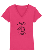 I Think I Feel Tricou mânecă scurtă guler V Damă Evoker