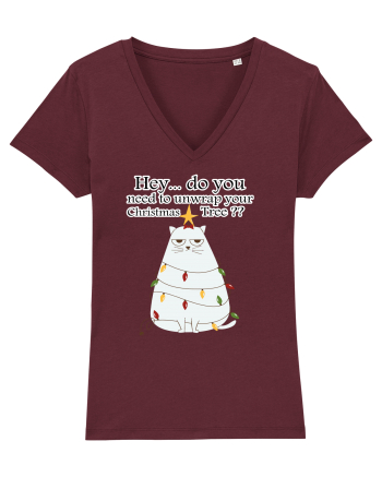 Do you need to unwrap your Christmas Tree? Burgundy