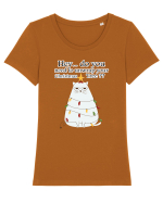 Do you need to unwrap your Christmas Tree? Tricou mânecă scurtă guler larg fitted Damă Expresser