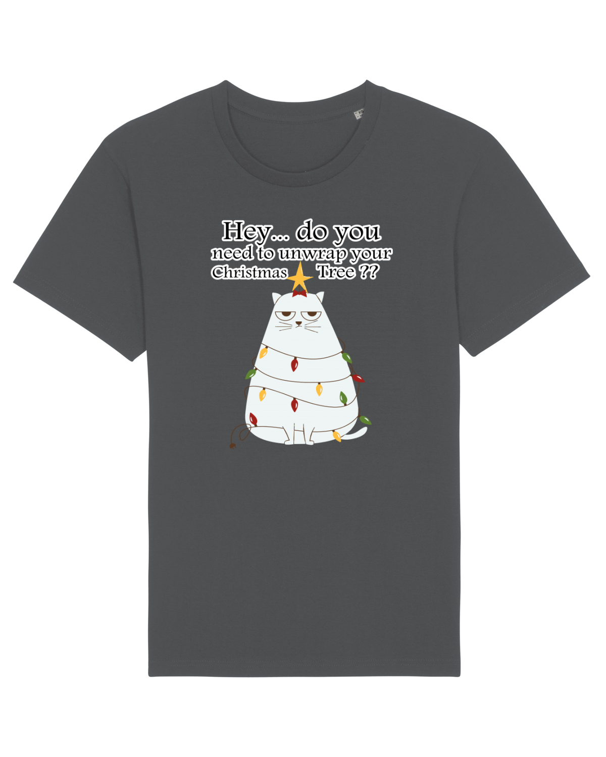 Tricou mânecă scurtă Unisex Rocker Anthracite